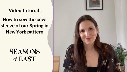 How to sew the Spring in New York cowl sleeve